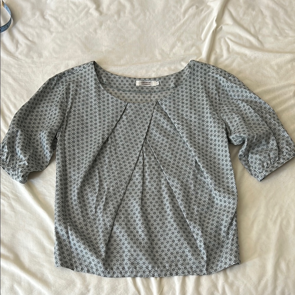 Silk blend Comptoir des Cotonniers Gray Patterned Women's blouse